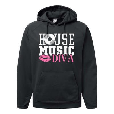 House Music Diva DJ EDM Rave Music Festival Performance Fleece Hoodie