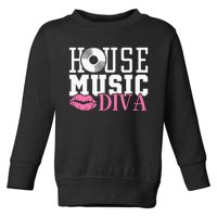 House Music Diva DJ EDM Rave Music Festival Toddler Sweatshirt