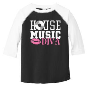 House Music Diva DJ EDM Rave Music Festival Toddler Fine Jersey T-Shirt