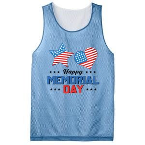 Happy Memorial Day 4th Of July American Flag Patriotic Mesh Reversible Basketball Jersey Tank