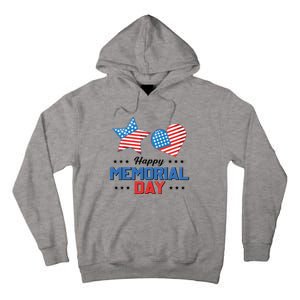 Happy Memorial Day 4th Of July American Flag Patriotic Tall Hoodie