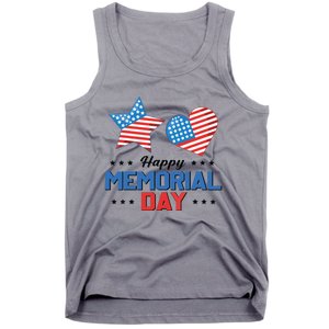 Happy Memorial Day 4th Of July American Flag Patriotic Tank Top