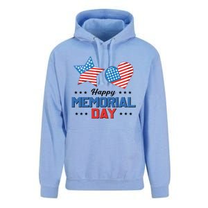 Happy Memorial Day 4th Of July American Flag Patriotic Unisex Surf Hoodie