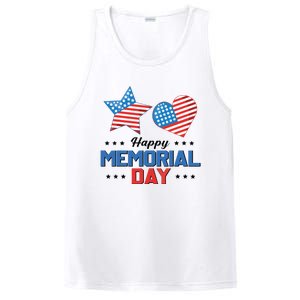 Happy Memorial Day 4th Of July American Flag Patriotic PosiCharge Competitor Tank