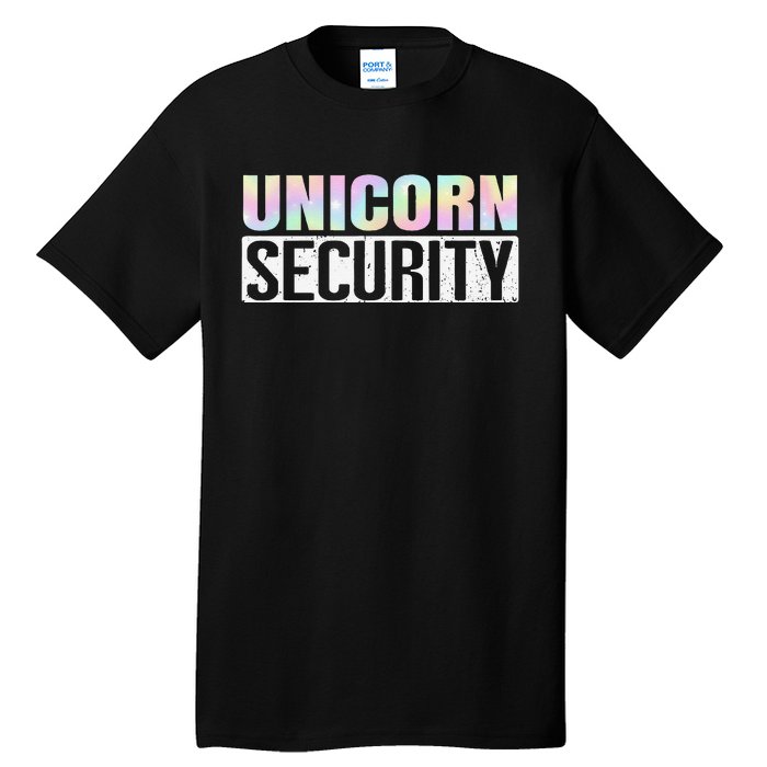 Halloween Mom Dad Daughter Unicorn Security Tall T-Shirt