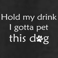Hold My Drink I Gotta Pet This Dog 11oz C Handle Ceramic Mug
