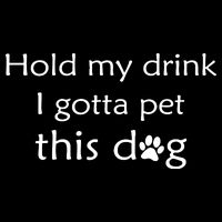 Hold My Drink I Gotta Pet This Dog Visor