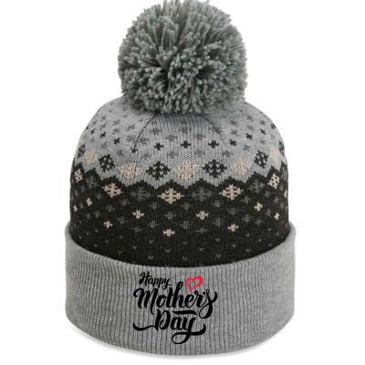 Happy Mother's Day Heart Gift The Baniff Cuffed Pom Beanie