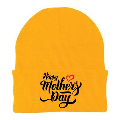 Happy Mother's Day Heart Gift Knit Cap Winter Beanie