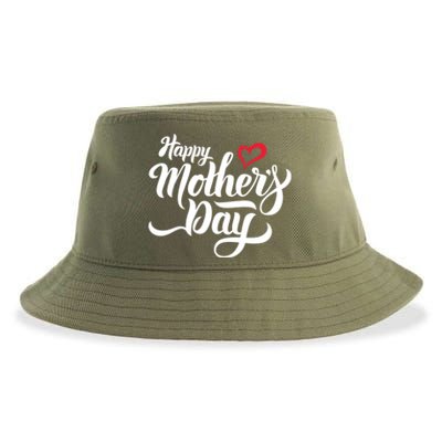 Happy Mother's Day Heart Gift Sustainable Bucket Hat