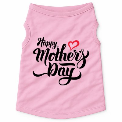 Happy Mother's Day Heart Gift Doggie Tank