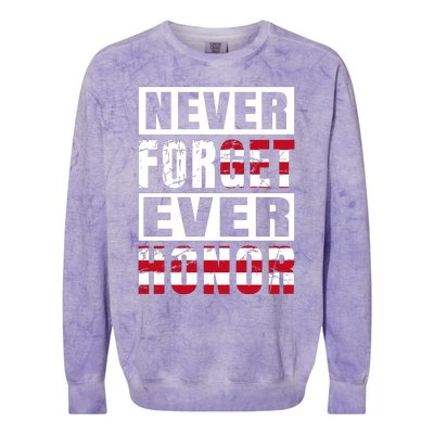 Happy Memorial Day Colorblast Crewneck Sweatshirt