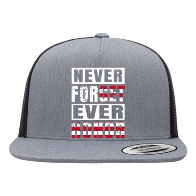 Happy Memorial Day Flat Bill Trucker Hat