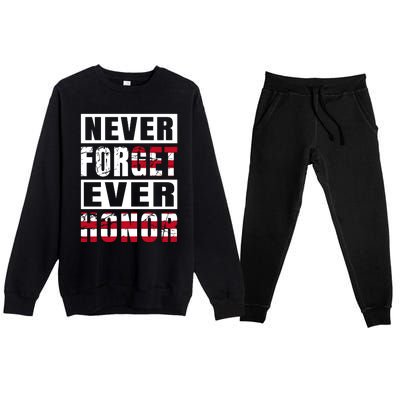 Happy Memorial Day Premium Crewneck Sweatsuit Set