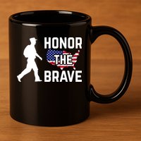 Happy Memorial Day 11oz C Handle Ceramic Mug