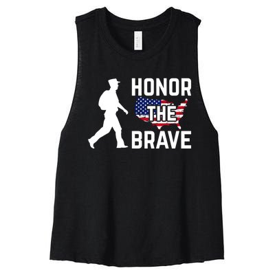 Happy Memorial Day Women's Racerback Cropped Tank