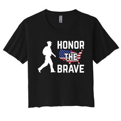 Happy Memorial Day Women's Crop Top Tee