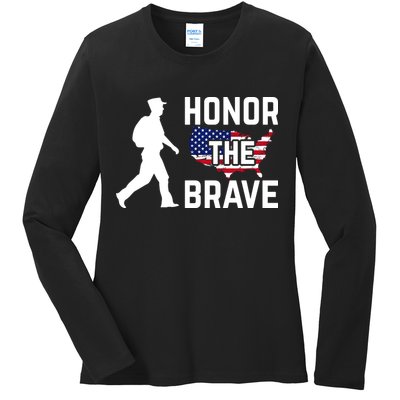 Happy Memorial Day Ladies Long Sleeve Shirt