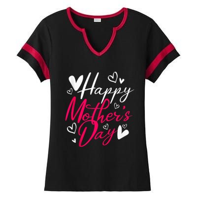 Happy MotherS Day Ladies Halftime Notch Neck Tee