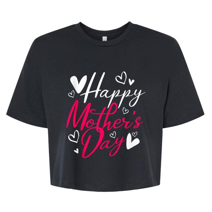 Happy MotherS Day Bella+Canvas Jersey Crop Tee