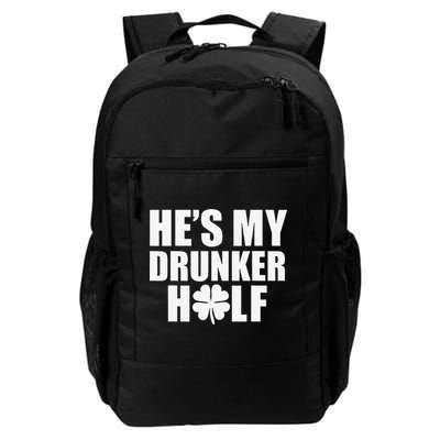 He's My Drunker Half Saint Patrick's Day Couples Backpack
