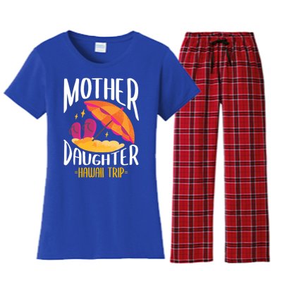 Hawaiian Mother Daughter Hawaii Trip Matching Family Group Gift Women's Flannel Pajama Set