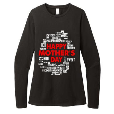 Happy Mothers Day Love You Mom Gift Womens CVC Long Sleeve Shirt