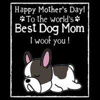 Happy MotherS Day To The WorldS Best Dog Mom I Woof You Zip Tote Bag