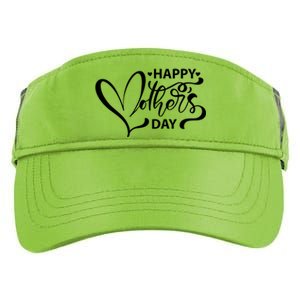 Happy Mothers Day Heart Cute Gift Adult Drive Performance Visor