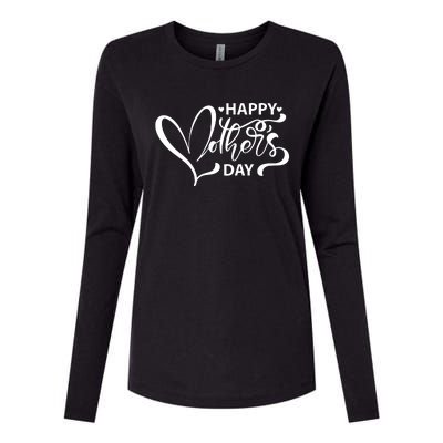 Happy Mothers Day Heart Cute Gift Womens Cotton Relaxed Long Sleeve T-Shirt