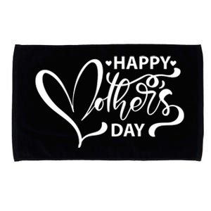 Happy Mothers Day Heart Cute Gift Microfiber Hand Towel