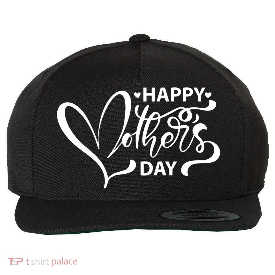 Happy Mothers Day Heart Cute Gift Wool Snapback Cap