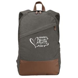 Happy Mothers Day Heart Cute Gift Cotton Canvas Backpack