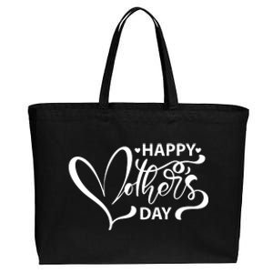 Happy Mothers Day Heart Cute Gift Cotton Canvas Jumbo Tote