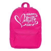 Happy Mothers Day Heart Cute Gift 16 in Basic Backpack
