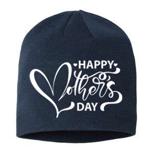 Happy Mothers Day Heart Cute Gift Sustainable Beanie