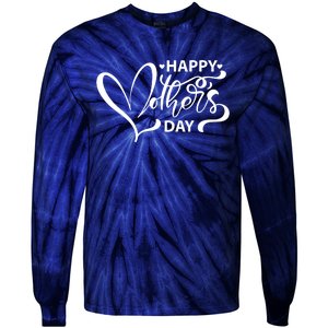 Happy Mothers Day Heart Cute Gift Tie-Dye Long Sleeve Shirt