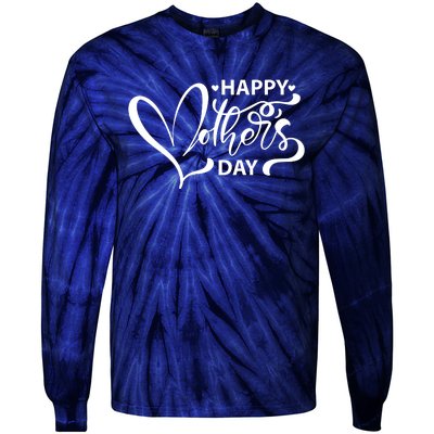 Happy Mothers Day Heart Cute Gift Tie-Dye Long Sleeve Shirt