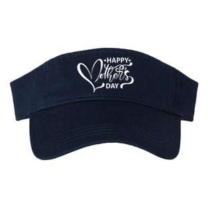 Happy Mothers Day Heart Cute Gift Valucap Bio-Washed Visor