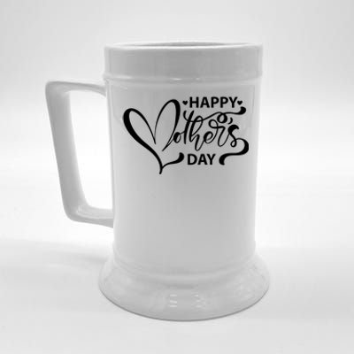 Happy Mothers Day Heart Cute Gift Beer Stein