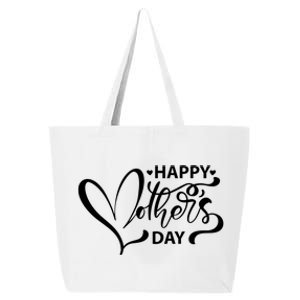 Happy Mothers Day Heart Cute Gift 25L Jumbo Tote