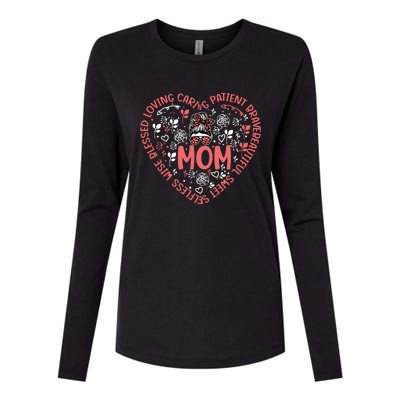 Happy Mother's Day Design Description Of Moms Love Cute Gift Womens Cotton Relaxed Long Sleeve T-Shirt