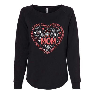 Happy Mother's Day Design Description Of Moms Love Cute Gift Womens California Wash Sweatshirt