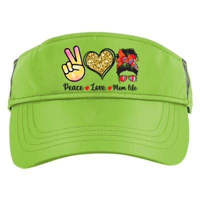 Happy Mother's Day Peace Love Moms Life Funny Gift Adult Drive Performance Visor