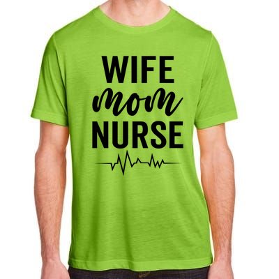 Happy Mothers Day Wife Mom Nurse Rn Lpn Nurses Mom Funny Gift Adult ChromaSoft Performance T-Shirt