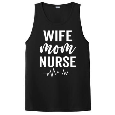 Happy Mothers Day Wife Mom Nurse Rn Lpn Nurses Mom Funny Gift PosiCharge Competitor Tank