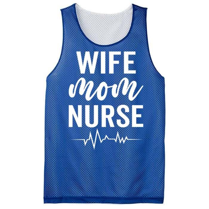 Happy Mothers Day Wife Mom Nurse Rn Lpn Nurses Mom Funny Gift Mesh Reversible Basketball Jersey Tank