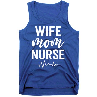 Happy Mothers Day Wife Mom Nurse Rn Lpn Nurses Mom Funny Gift Tank Top