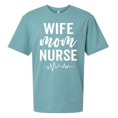 Happy Mothers Day Wife Mom Nurse Rn Lpn Nurses Mom Funny Gift Sueded Cloud Jersey T-Shirt