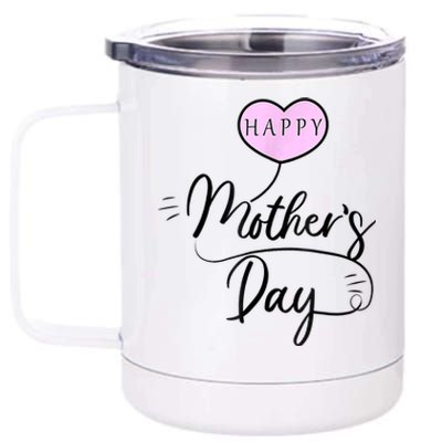 Happy Mother Day For Wo Mom 12 oz Stainless Steel Tumbler Cup